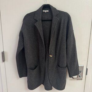 Madewell Charcoal Sweater Blazer Jacket (Size Small)